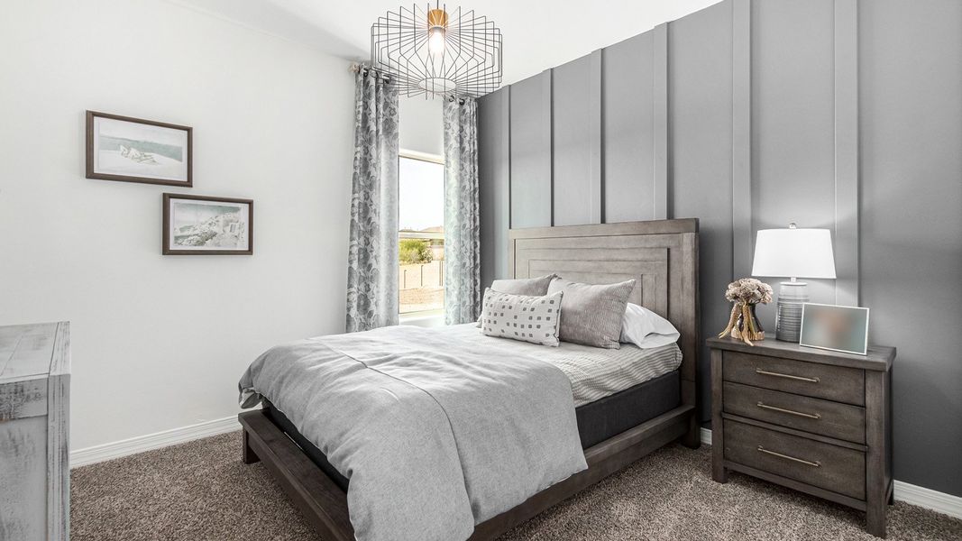 Furnished interior in a model home at Tortolita Trails in Marana (Image 40).