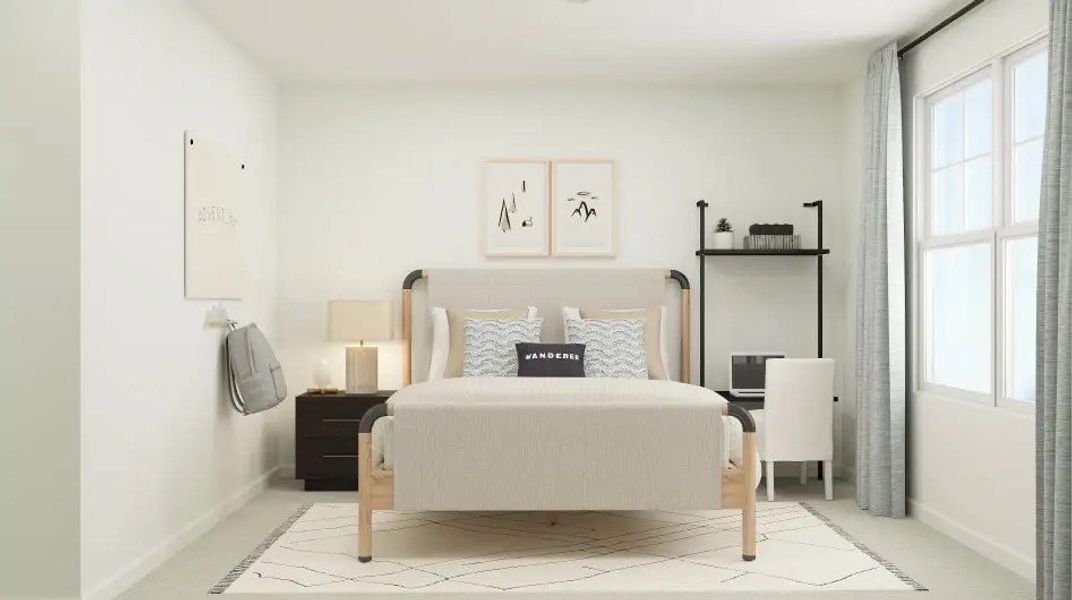 Furnished interior in a model home at Wesley Downs in Durham (Image 17). Furnished interior in a model home at Wesley Downs in Durham (Image 17).