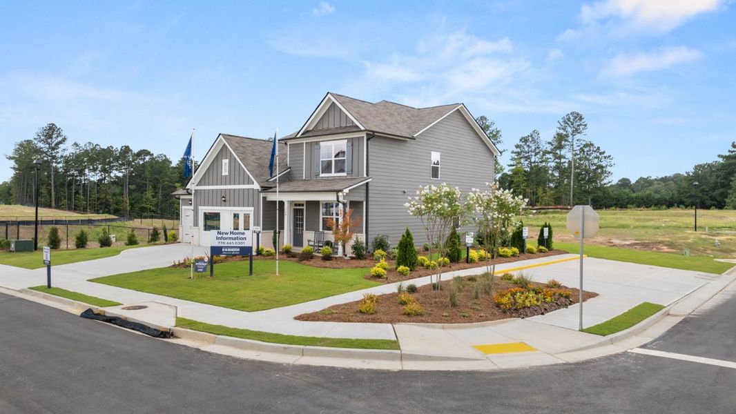Front exterior of a home in the Fairway 17 at Mirror Lake community, located in Villa Rica, GA (Image 4).
