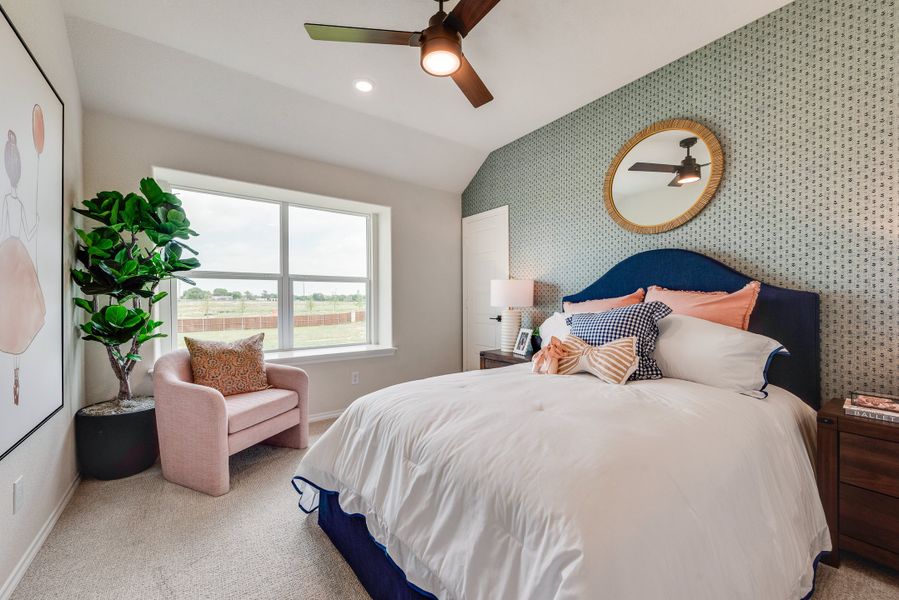 Furnished interior in a model home at Meadow Park at The Meadows in Krugerville (Image 28).