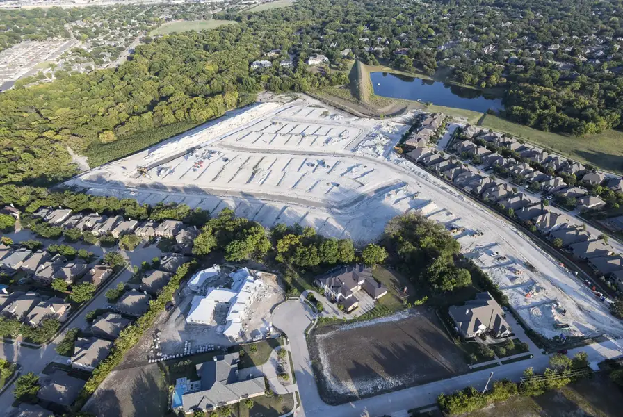 Aerial view of the Providence Cove community in McKinney, TX, showing layout and nearby surroundings (Image 1).