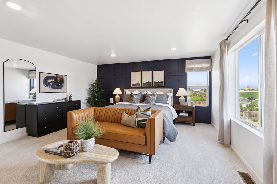 Furnished interior in a model home at Cherry Meadows in Brighton (Image 17). Furnished interior in a model home at Cherry Meadows in Brighton (Image 17).