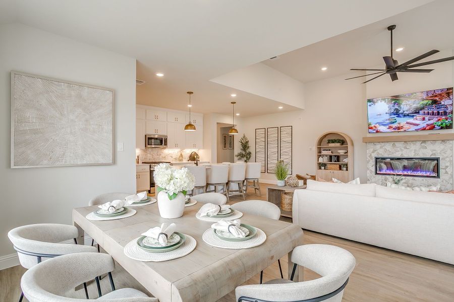Furnished interior in a model home at Creekside in Royse City (Image 97).