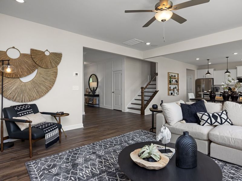 Furnished interior in a model home at Wellers Knoll in Lillington (Image 18).