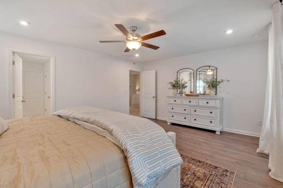 Furnished interior in a model home at Meadow Pines in Dallas (Image 19).
