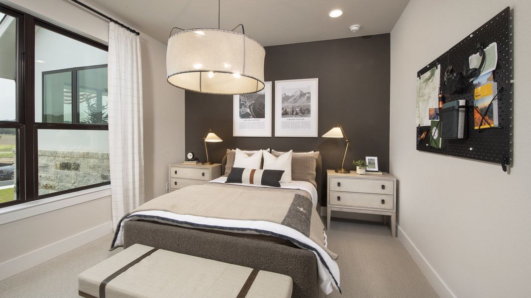 Furnished interior in a model home at George's Ranch Acre in Boerne (Image 21). Furnished interior in a model home at George's Ranch Acre in Boerne (Image 21).