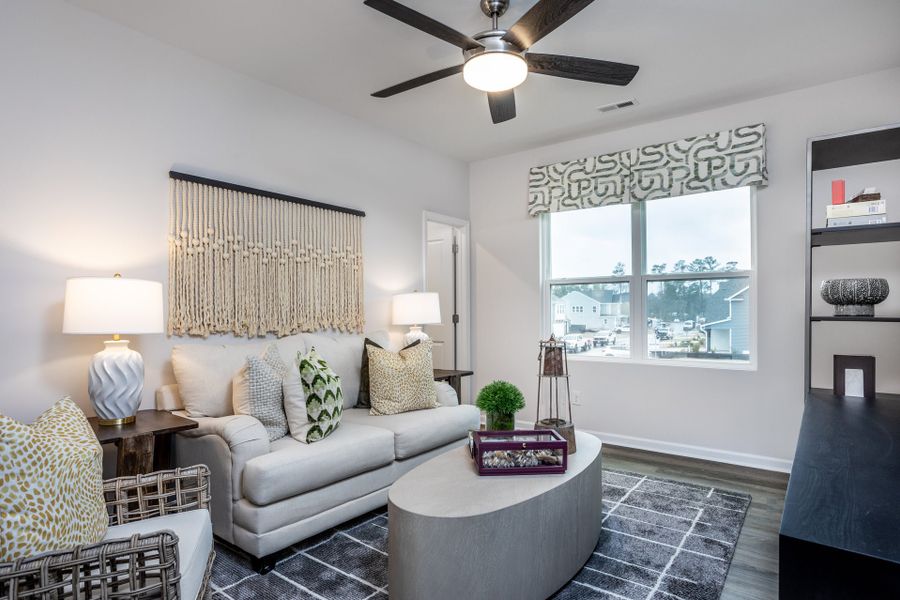 Furnished interior in a model home at The Knoll at White Oak in Garner (Image 12). Furnished interior in a model home at The Knoll at White Oak in Garner (Image 12).