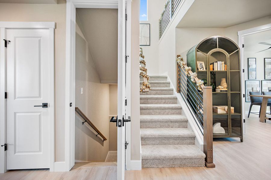 Furnished interior in a model home at Aspen Meadows-4 in Colorado Springs (Image 8).