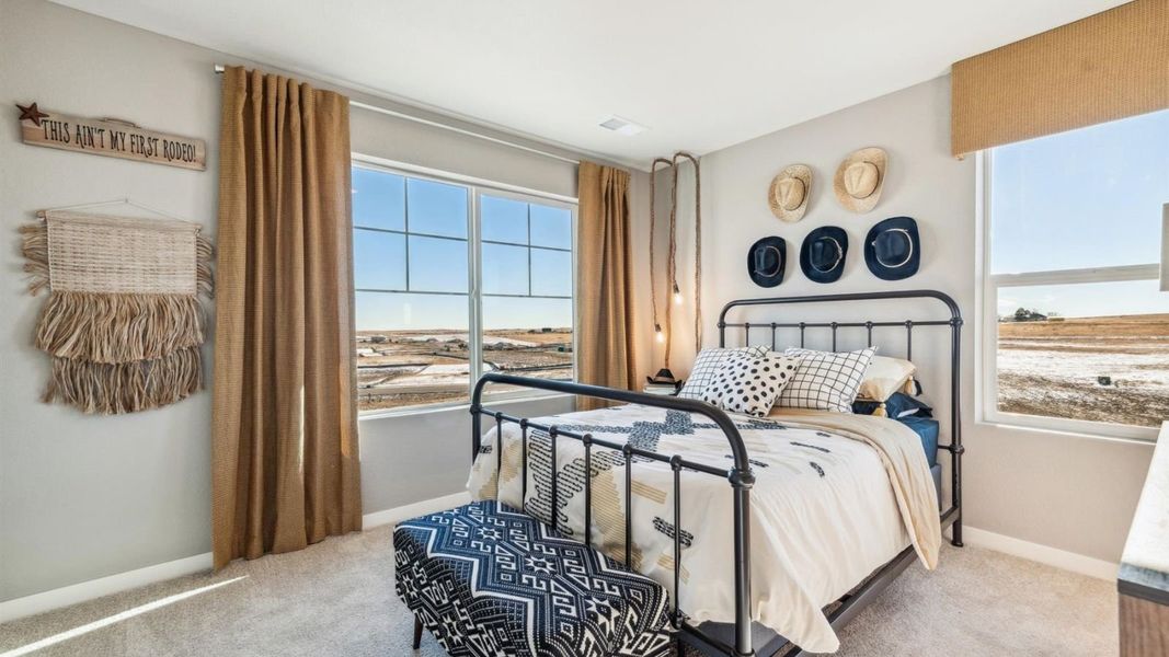 Furnished interior in a model home at Spring Valley Ranch in Elizabeth (Image 15).