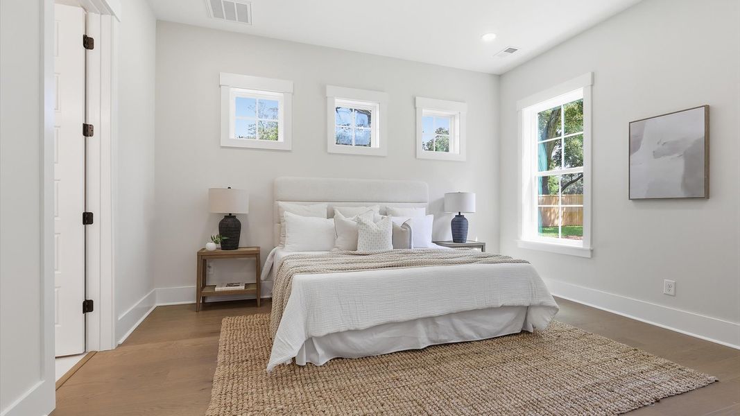 Furnished interior in a model home at Bayview Acres in Mount Pleasant (Image 10).