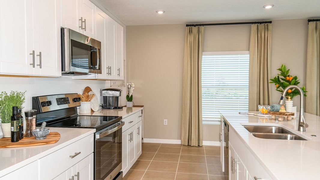Furnished interior in a model home at Marion Creek in Haines City (Image 64).