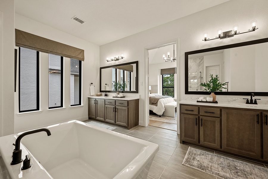 Furnished interior in a model home at Park Hills in Rockwall (Image 10). Furnished interior in a model home at Park Hills in Rockwall (Image 10).