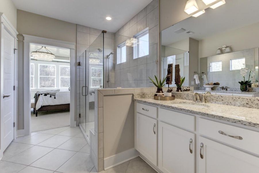Furnished interior in a model home at Weddington in Benson (Image 33).