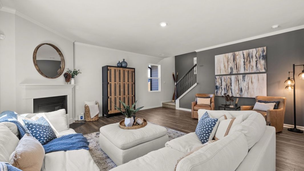 Furnished interior in a model home at Falcon Landing in Gainesville (Image 34).