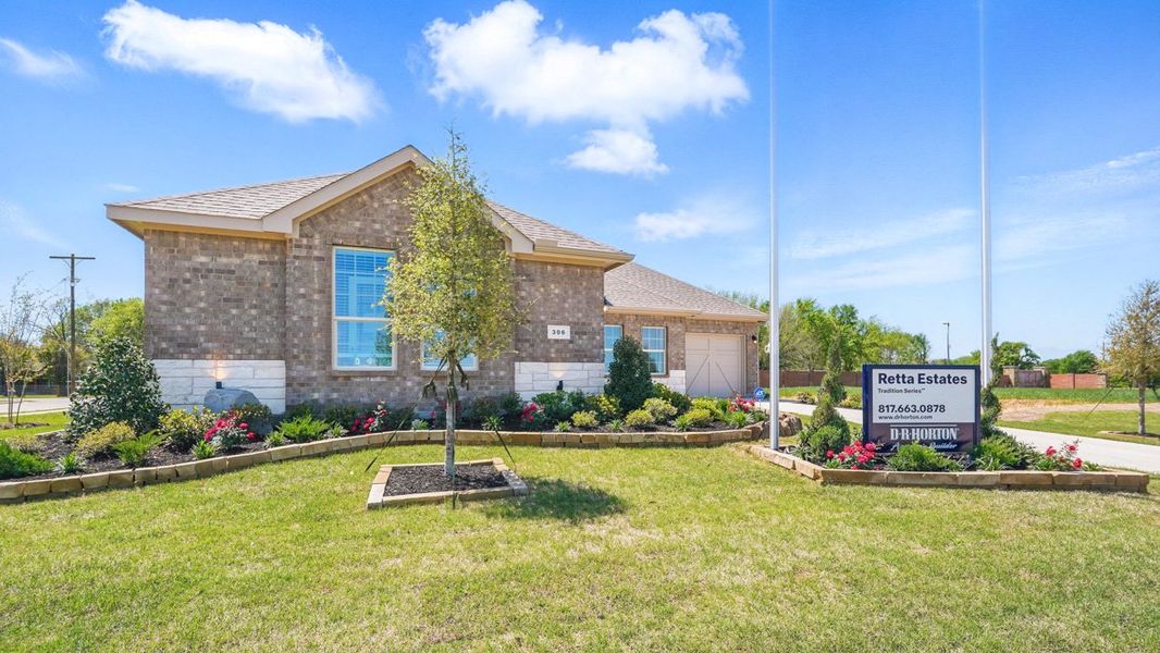 Front exterior of a home in the Retta Estates community, located in Mansfield, TX (Image 3).