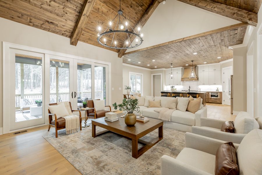 Furnished interior in a model home at River Gorge Ranch in Guild (Image 7).