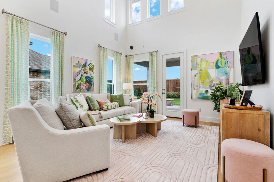 American Legend Homes' 40' model in Wellington - Living Area American Legend Homes' 40' model in Wellington - Living Area