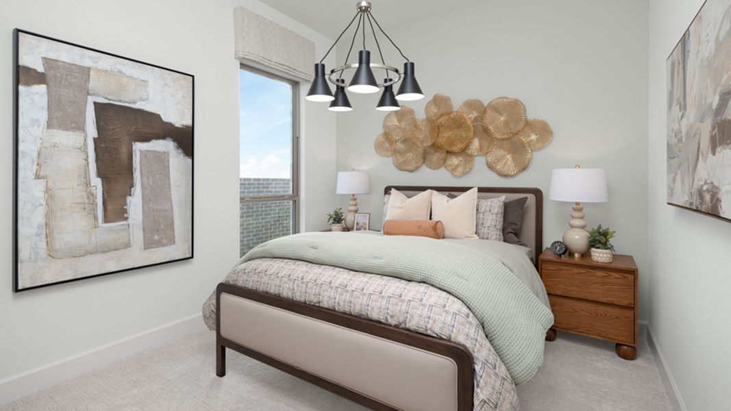 Furnished interior in a model home at Myrtle Creek 60' in Waxahachie (Image 13).