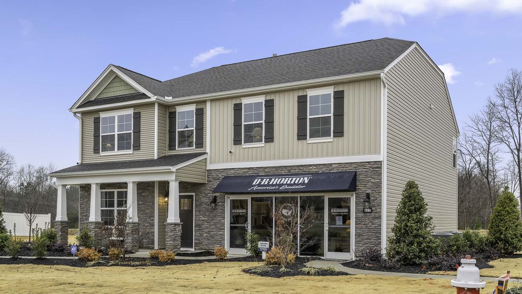 Front exterior of a home in the The Estates at Edinborough community, located in Gibsonville, NC (Image 2).
