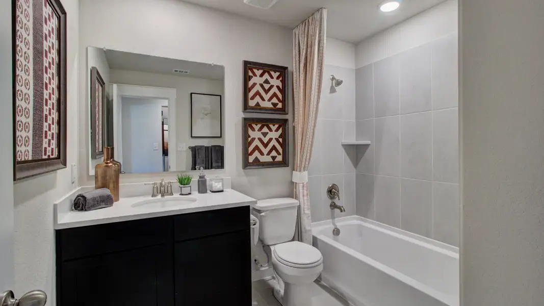 Furnished interior in a model home at Cloud Country in New Braunfels (Image 7).