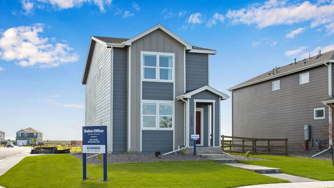 Front exterior of a home in the Tailholt community, located in Severance, CO (Image 6).
