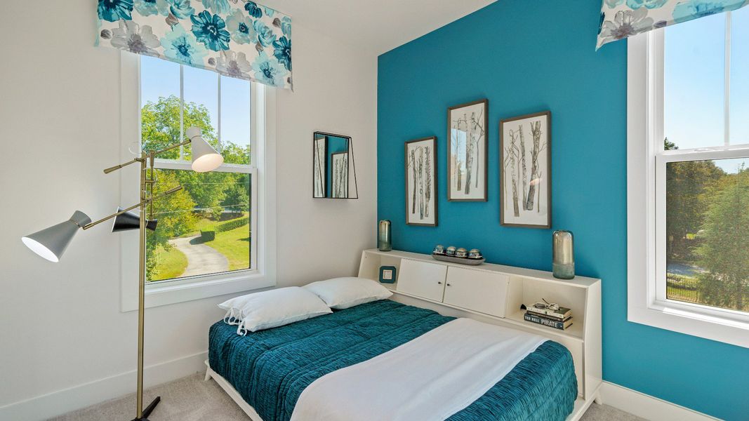 Furnished interior in a model home at Montgomery Chase in Greenville (Image 13).