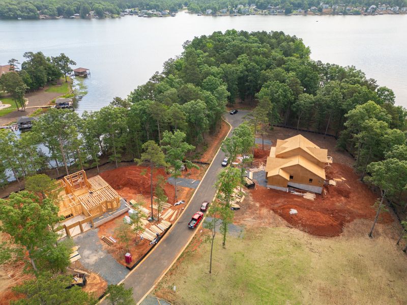 Homes under construction in the Edgewater on Lake Tillery community in Norwood, NC (Image 33).