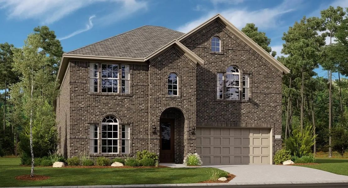 Front exterior of a home in the Wildflower Ranch community, located in Fort Worth, TX (Image 10).