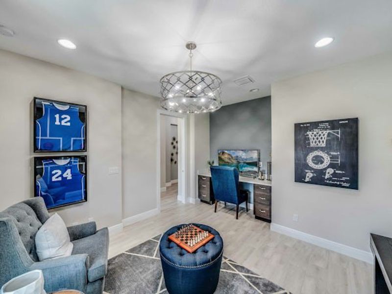 Furnished interior in a model home at High Pointe in Vero Beach (Image 72).