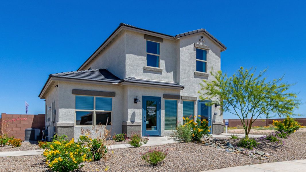 Front exterior of a home in the Hanson Ridge community, located in Vail, AZ (Image 8).