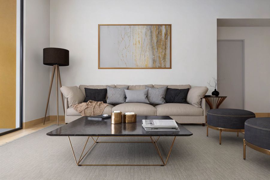 Furnished interior in a model home at The Goldwater Residences in Scottsdale (Image 6).