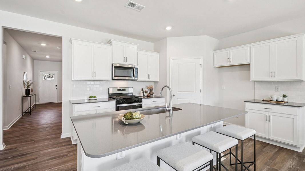Furnished interior in a model home at Valley View in Waynesville (Image 3).