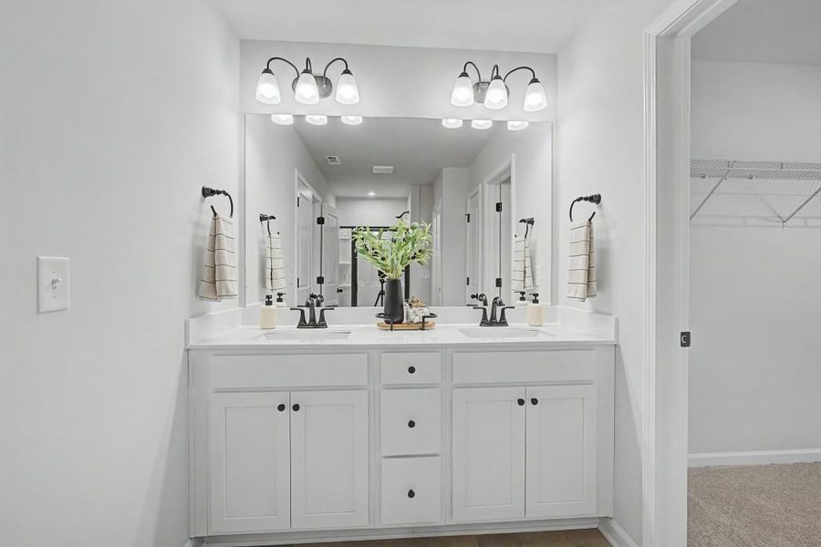 Furnished interior in a model home at Meadow Pines in Dallas (Image 38). Furnished interior in a model home at Meadow Pines in Dallas (Image 38).