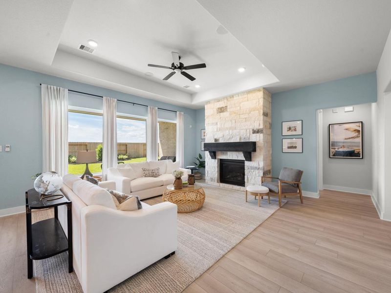 Furnished interior in a model home at Lago Mar in Texas City (Image 9). Furnished interior in a model home at Lago Mar in Texas City (Image 9).