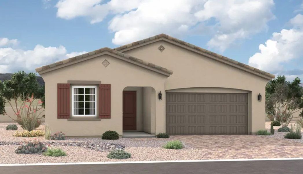 Front exterior of a home in the Retreat at Highlands at Northpointe community, located in Peoria, AZ (Image 5).