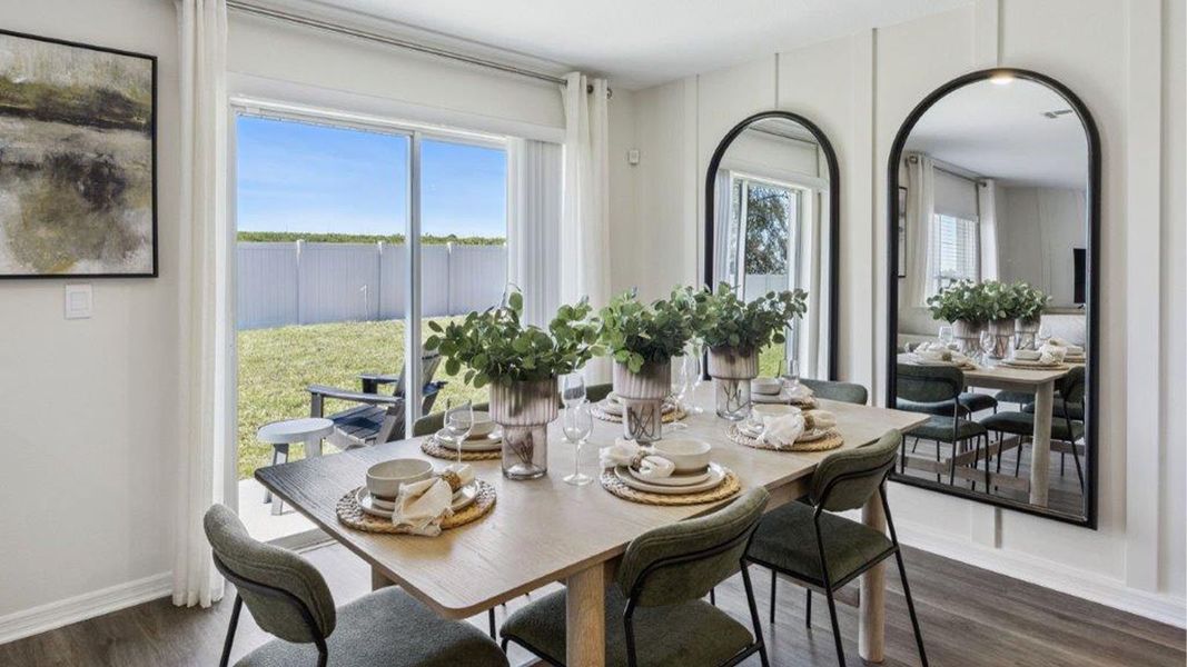 Furnished interior in a model home at Willowbrook South in Winter Haven (Image 9).