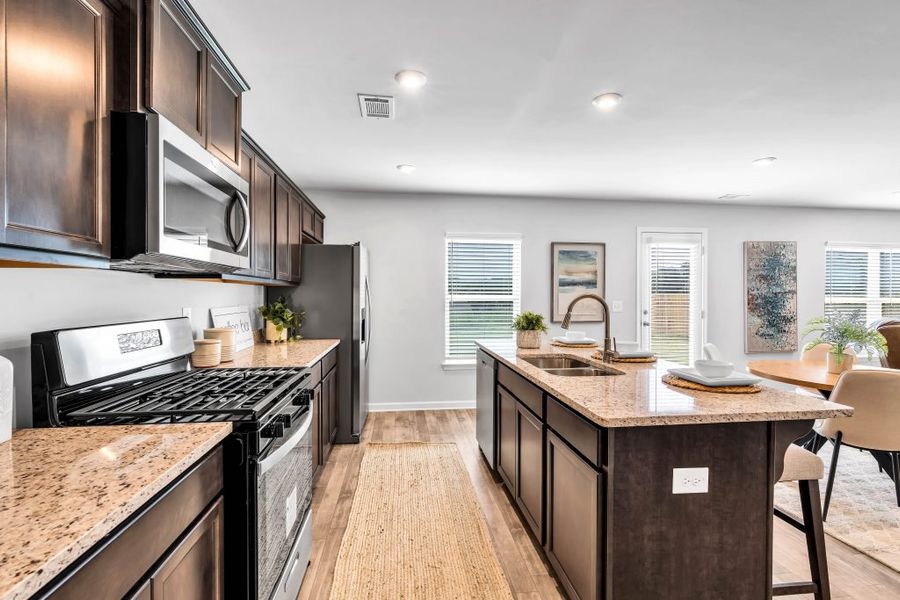 Furnished interior in a model home at The Reserve at Chapel Hill Phase II in Douglasville (Image 18).