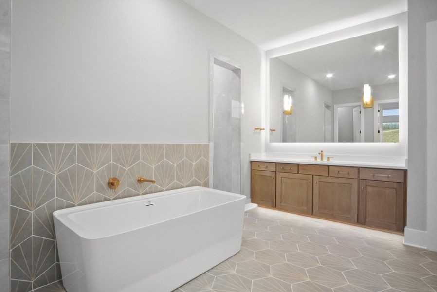 Furnished interior in a model home at The Hills in Thompson's Station (Image 5).