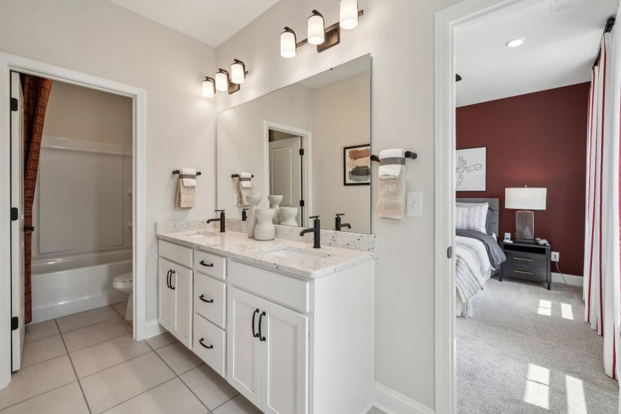 Furnished interior in a model home at Tramore in Harrisburg (Image 15).