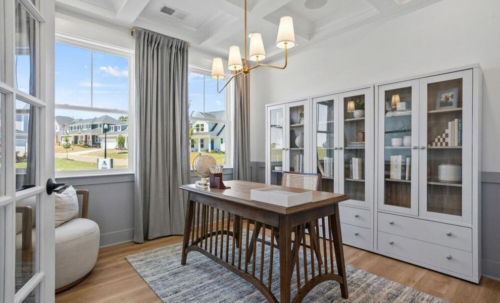 Furnished interior in a model home at Alexander Landing in Mint Hill (Image 32). Furnished interior in a model home at Alexander Landing in Mint Hill (Image 32).