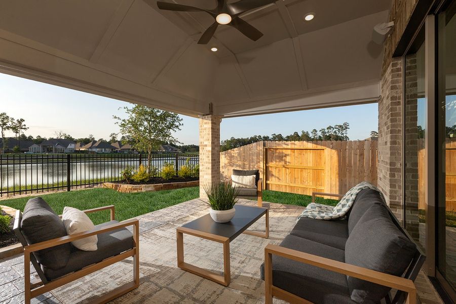 Exterior details of a home in The Meadows at Imperial Oaks, Conroe (Image 6).