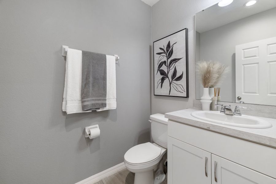 Furnished interior in a model home at Sky Lakes Towns in St. Cloud (Image 4).
