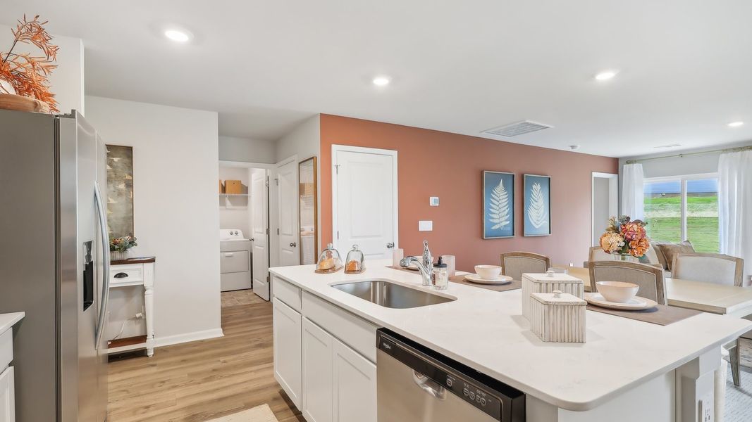 Furnished interior in a model home at Saddle Trace in Lewisburg (Image 27).