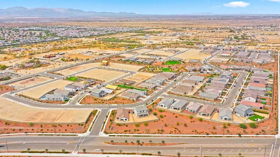 Aerial view of the Tierra Vistoso community in Surprise, AZ, showing layout and nearby surroundings (Image 16).