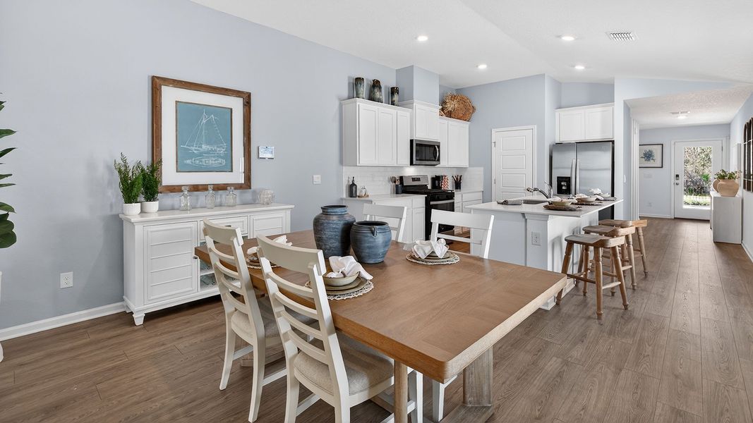 Furnished interior in a model home at Liberty Cove in Yulee (Image 5).