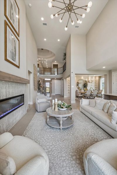 Furnished interior in a model home at The Trails - 50' in New Caney (Image 9). Furnished interior in a model home at The Trails - 50' in New Caney (Image 9).