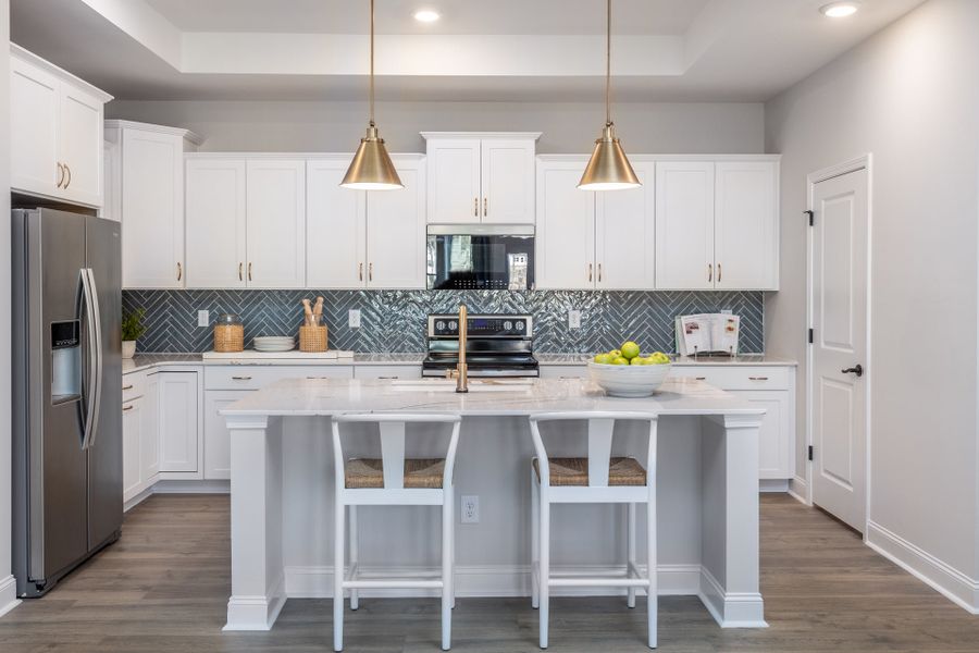 Furnished interior in a model home at The Cottages at 78 North in Sanford (Image 4).