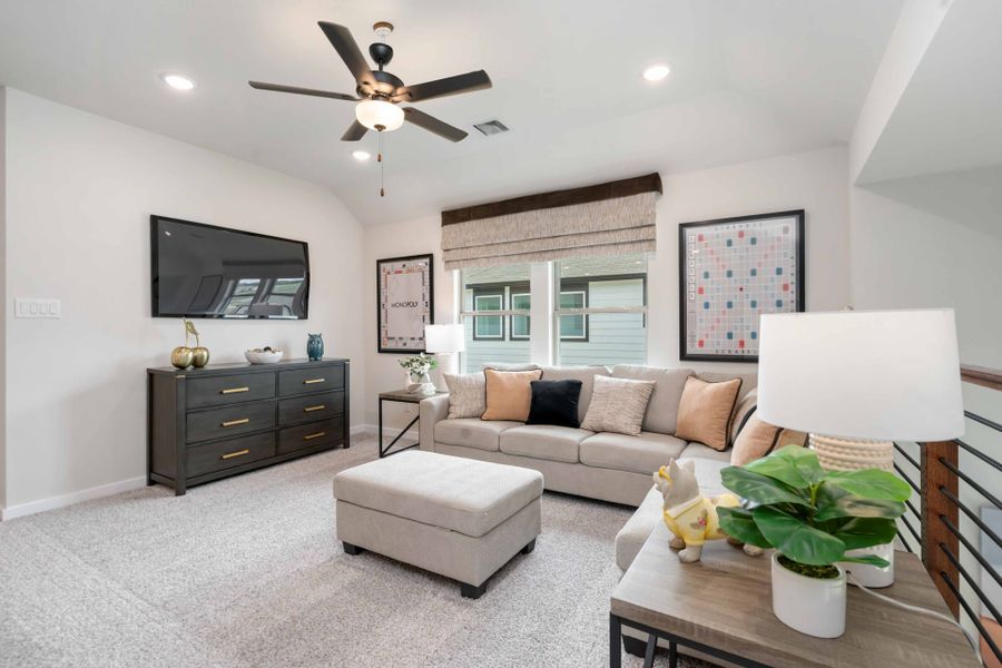 Furnished interior in a model home at Splendora Fields in Splendora (Image 25).