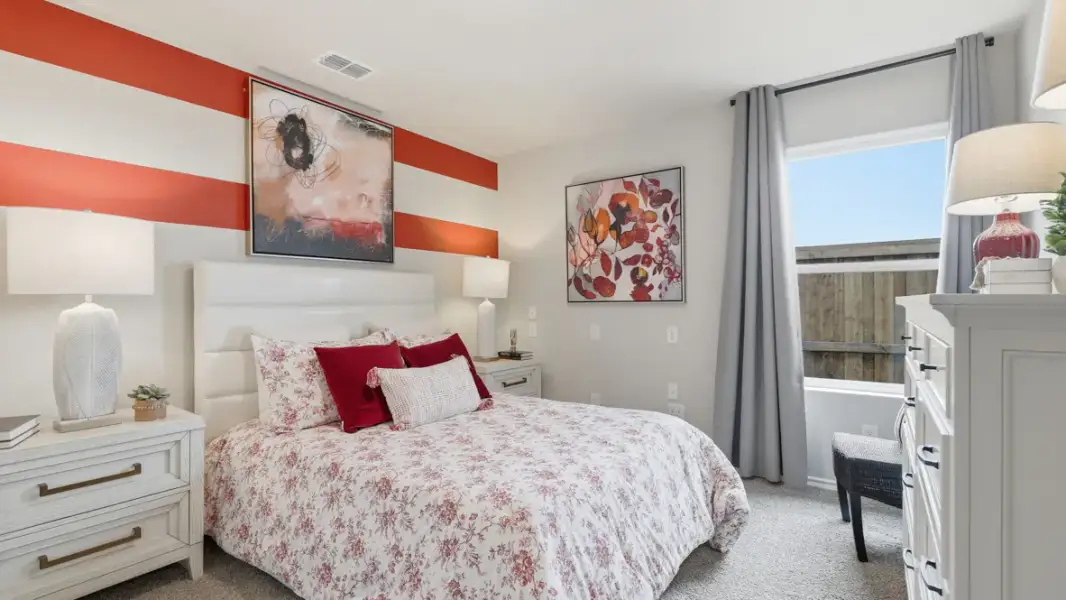 Furnished interior in a model home at Hadley Farms in Godley (Image 17).