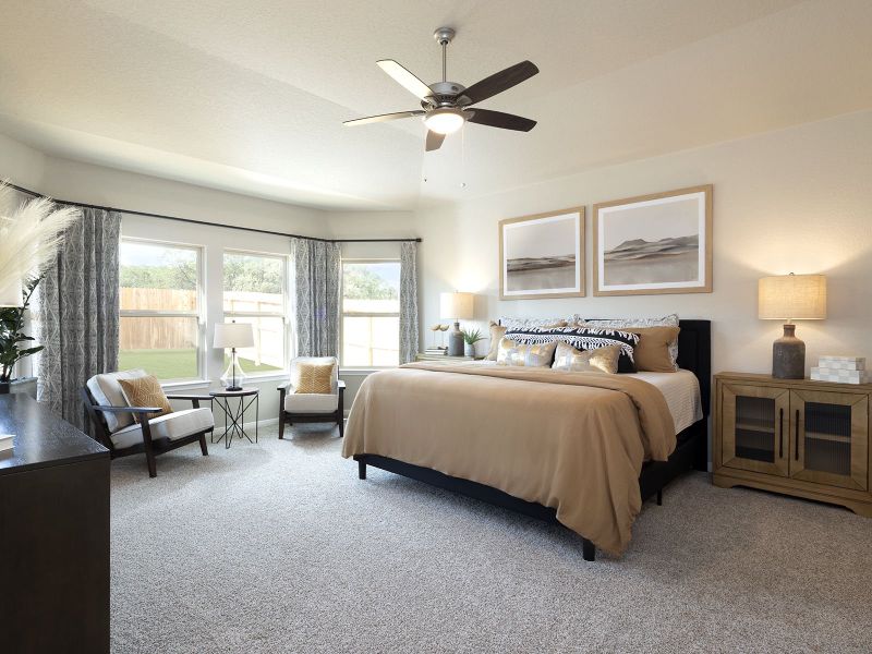 Furnished interior in a model home at Lark Canyon in New Braunfels (Image 9). Furnished interior in a model home at Lark Canyon in New Braunfels (Image 9).